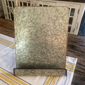 Farmhouse Book Holder - Galvanized